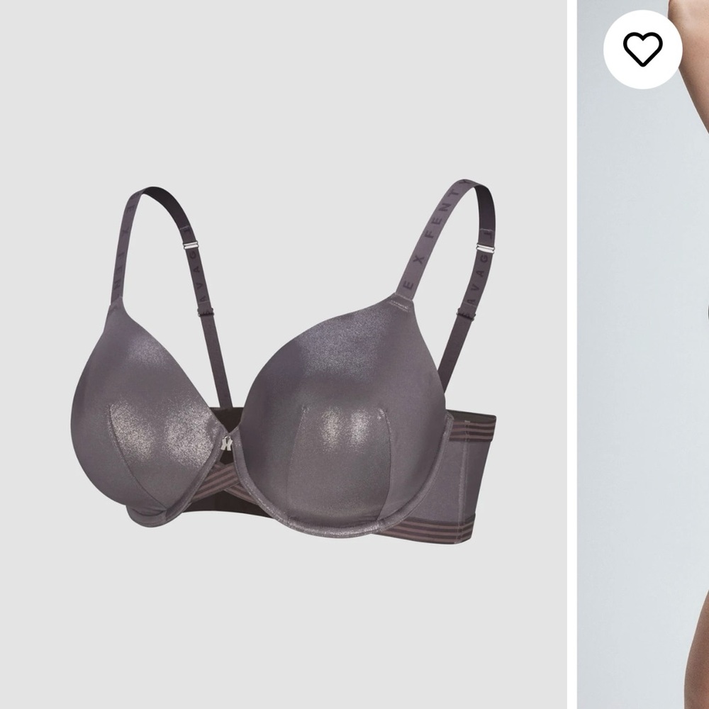 Savage X Fenty Shimmering Gray Bra
